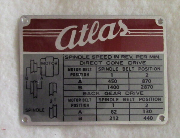 Mills Label R Print Atlas Milling Machine Label Set – Hillsgun